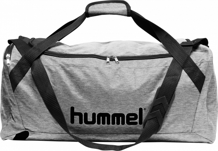 Hummel - Sports Bag Large - Grey Melange & black