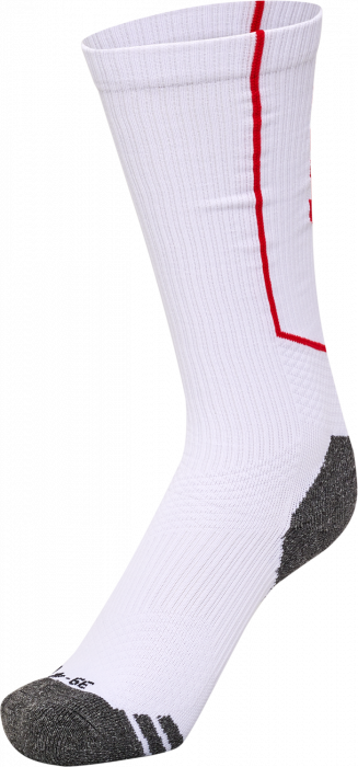 Hummel - Pro Training Socks High - Vit & true red