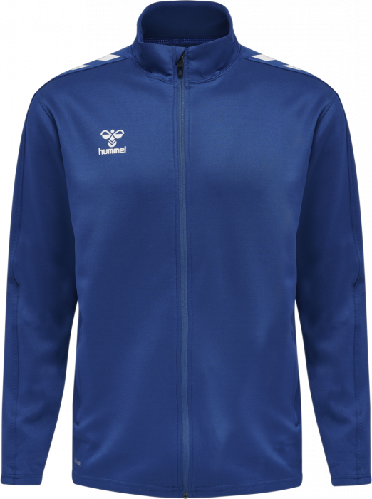 Hummel - Core Xk Poly Træningstrøje Med Lynlås - True Blue & hvid
