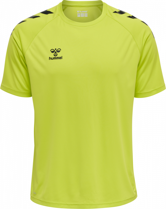 Hummel - Core Xk Poly T-Shirt - Lime & czarny
