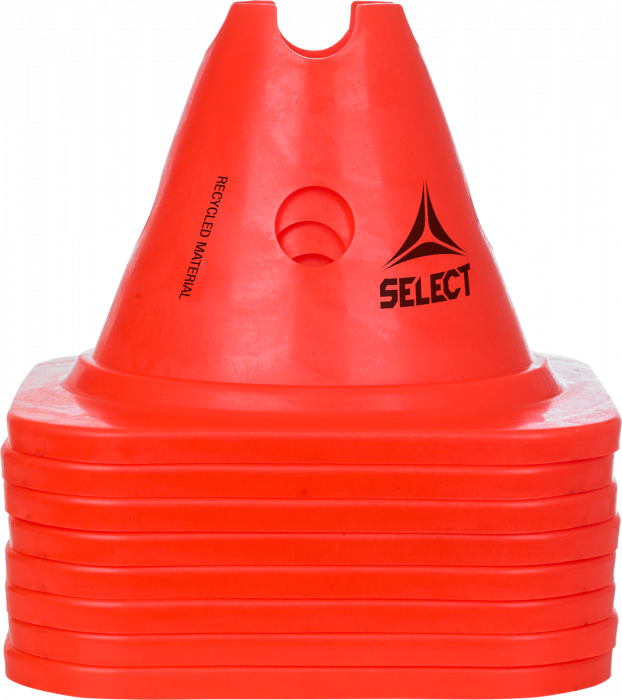 Select - Marking Cone W/Holes Low (8 Pcs) - Röd