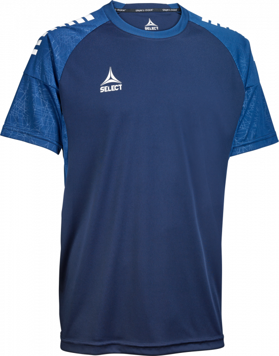 Select - Spain V25 Player Shirt S/S - Marineblauw & wit